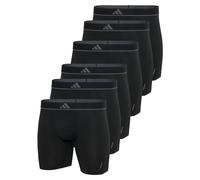 adidas Boxershorts Hombre 6 Pack Boxer Briefs Active Micro Flex Logo, Negro/Gris