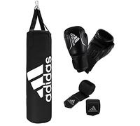 adidas Boxing Bag Set Juego de Caja, Negro/Blanco, 90 cm