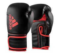adidas Boxing Gloves - Hybrid 80 - for Boxing, Kickboxing, MMA, Bag, Training & Fitness - Boxing Gloves for Men & Women - Weight (16 oz, Black/Red)