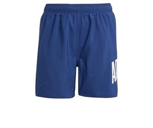 adidas Boy's Bañador Corto Sportswear Essentials Logo CLX (Infantil), Dark Blue/White, 140
