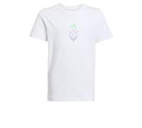 adidas Boy's Camiseta Estampada F50 para niños, White, 140