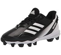 adidas Boy's Icon 7 MD Baseball Shoe, Black/White/White, 6 Big Kid