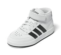 adidas BREAKNET 3.0 Mid Shoes Kids, Zapatos, FTWR White/Core Black/Core Black, 32 EU