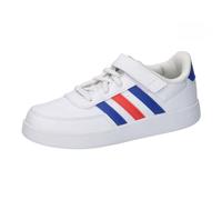 Adidas Breaknet Lifestyle Court Elastic Lace and Top Strap Shoes, Zapatillas de Tenis, Cloud White/Lucid Blue/Bright Red, 32 EU
