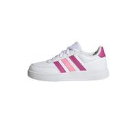 adidas Breaknet Lifestyle Court Lace Shoes, Zapatillas Unisex niños, Cloud White Lucid Fuchsia Beam Pink, 31.5 EU