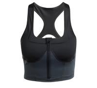 ADIDAS BY STELLA MCCARTNEY Top deportivo 'Two-Tone Zipped Crop' negro M-L negro