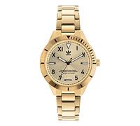 adidas Caja Dorada de Acero Inoxidable con Esfera Dorada, Pulsera de Acero Inoxidable en Tono Dorado AOFH22061, Dorado, Pulsera