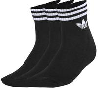 Adidas - Calcetines 3 Stripes Ankle (3 pares), Unisex, Black, L