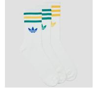 adidas Calcetines 3-Stripes Crew Socks 3 Pairs in Blanco M