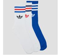adidas Calcetines 3-Stripes Crew Socks 3 Pairs in Blanco S