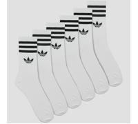 adidas Calcetines 3-Stripes Crew Socks 6 Pairs in Blanco L