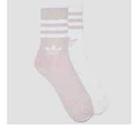 adidas Calcetines 3-Stripes Glitter Crew Socks 2 Pairs in Rosa M