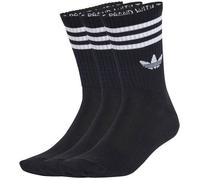 Adidas - Calcetines 3S Crew S (3 pares), Unisex, Black-Black-Black, M