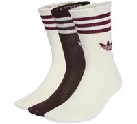Adidas - Calcetines 3S Crew S (3 Pares), Unisex, Off white - Aurora Coffee - Off white, M