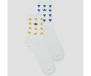 adidas Calcetines adidas Originals x Liberty London Crew Socks 2 Pairs in Blanco M