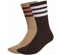 Adidas - Calcetines Clásicos Ribbed (2 pares), Unisex, Trace Khaki-Dark Brown, L