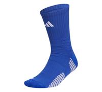 adidas Calcetines de baloncesto unisex para adultos (1 par), Azul rey/blanco/2, X-Large