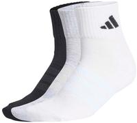 adidas Unisex adulto CUSHIONED SPORTSWEAR ANKLE SOCKS 3 PAIR PACK, medium grey heather/white/black, 45-48