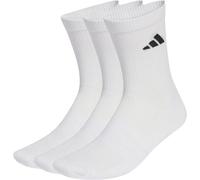 Adidas - Calcetines Essentials Crew (3 Pares), Unisex, White-White-Black, S