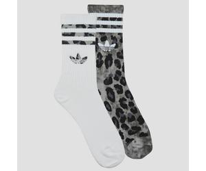 adidas Calcetines Leopard Crew Socks 2 Pairs in Gris S