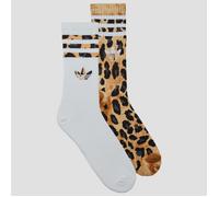 adidas Calcetines Leopard Crew Socks 2 Pairs in Marrón L