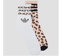 adidas Calcetines Leopard Crew Socks 2 Pairs in Multicolor XS