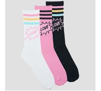 adidas Calcetines LOVE UNITES CREW SOCKS 3 PAIRS in Multicolor S
