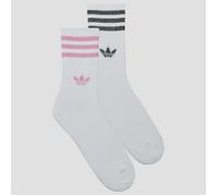 adidas Calcetines Mid-Cut Glitter Crew Socks 2 Pairs in Blanco L