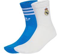 Adidas - Calcetines Real Madrid 2025-2026, Unisex, White-Bluebird, XL [46 - 50]