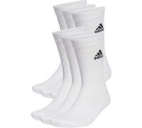 Adidas - Calcetines Sportwear Crew (6 Pares), Unisex, White-Black, XS