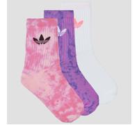 adidas Calcetines Tie Dye Crew Socks 3 Pairs in Rosa M