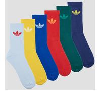 ADIDAS ORIGINALS Calcetines 'Trefoil Cushion' azul / azul pastel / azul oscuro / amarillo / pino / rojo 43-45 azul / azul pastel / azul oscuro / amarillo / pino / rojo