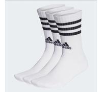 Adidas Calcetines Unisex 3-Stripes Con Almohadilla (3 Pares) - (Blanco/Negro)