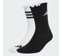 adidas Calcetines unisex brillantes para adultos, paquete de 2 pares, 4.5-5.5