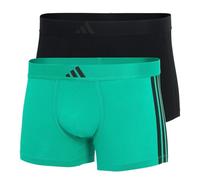 adidas Calzoncillos Tipo bóxer para Hombre, Paquete de 2 Unidades, de algodón Flexible Activo con 3 Rayas, Surtido_4AM008, S, Assorted_4am008, S