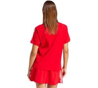 Adidas - Camiseta 3 Stripe Mujer, Mujer, better scarlet, M