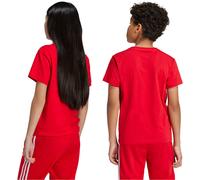 Adidas - Camiseta Adicolor Trefoil Adolescentes, Unisex, Better Scarlet, 128 cm