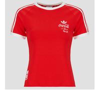 adidas Camiseta ADIDAS X COCA-COLA 3-STRIPES T-Shirt in Rojo EU S
