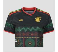 adidas Camiseta Away Crop Jamaica Football Jersey in Negro EU M