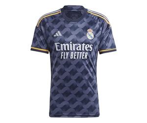 adidas Camiseta de fútbol para hombre del Real Madrid 23/24, una camiseta de aficionado que simboliza un apoyo infinito, Legend Ink / Preloved Yellow, X-Large