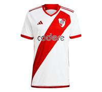adidas Camiseta de fútbol River Plate 23/24 para hombre, un guiño a la casa y el estilo del club, Blanco / rojo, Small