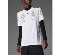 Adidas Hombre Mercedes - AMG Petronas Formula One Team Driver Jersey White Men, White/Black, S