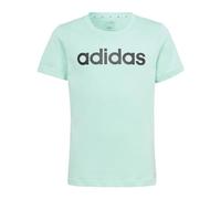 adidas Camiseta de Manga Corta Infantil Linear Logo Verde Aguamarina