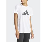 adidas Mujer Train Essentials Big Performance Logo Training tee, White/Black, XS