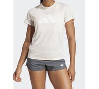 adidas Mujer Train Essentials Big Performance Logo Training tee, Putty Mauve/White, S