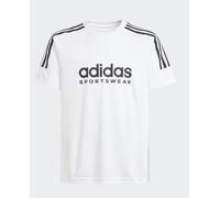 adidas Camiseta de niños Tiro adidas 24/7. Blanco / Negro 7-8 Años (128 cm)