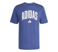 adidas Camiseta gráfica de linaje Universitario para Hombre, Talla S, Color Azul Oscuro