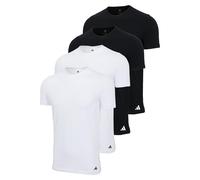 Adidas Camiseta Hombre,4er Paquete - Crew Camisa de Cuello,Active Flex