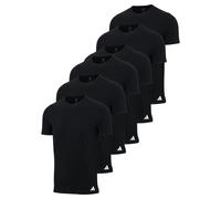 Adidas Camiseta Hombre,6er Paquete - Crew Camisa de Cuello,Active Core