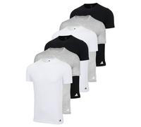 Adidas Camiseta Hombre,6er Paquete - Crew Camisa de Cuello,Active Core